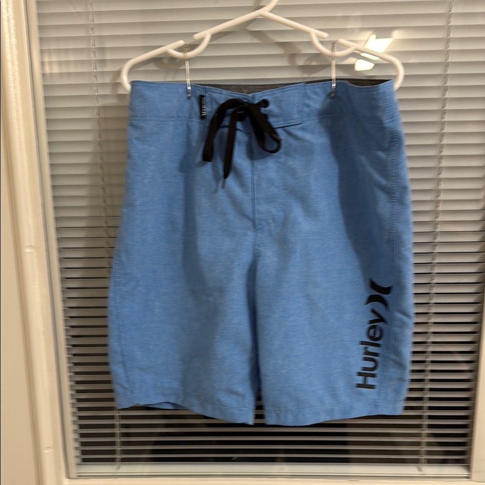 Boys Hurley Blue Board Shorts Quick-Dry Swimwear Size 7